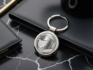 Personalized Luxury Keychains Steel Minimal